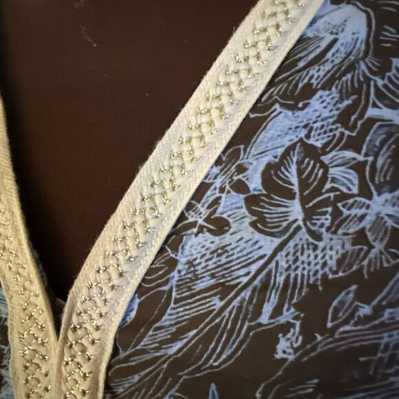 SAIPH womens Santorini knee length dress size medium made in Italy tiered bell s - Picture 3 of 15